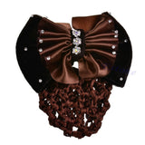 INDI Hair Bow Barrette - Pink, Brown, Navy blue, Dusty pink