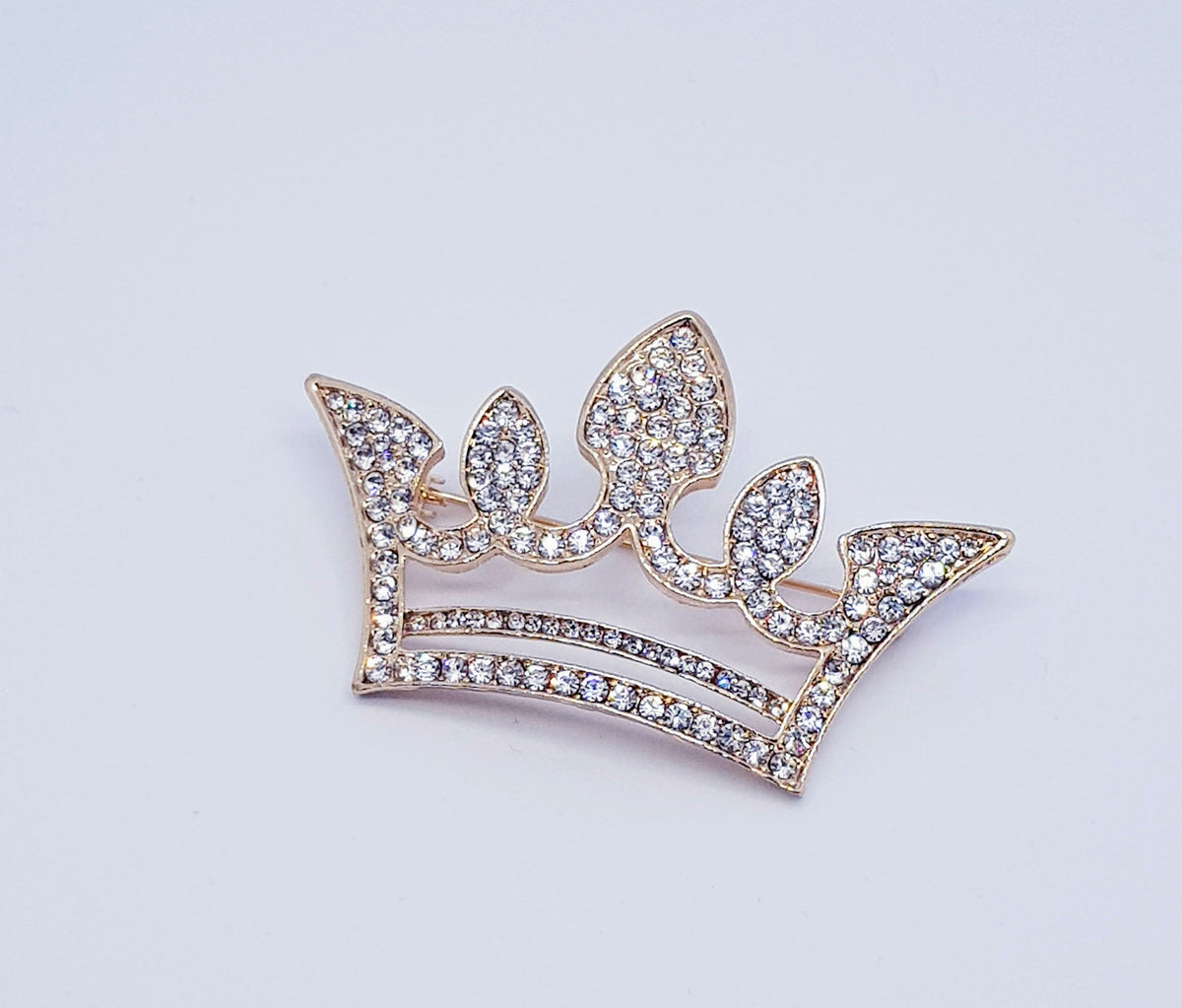 KING Crown brooch  - Silver or gold - Free postage in Australia