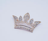 KING Crown brooch  - Silver or gold - Free postage in Australia