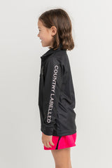 Kids Signature Fishing Shirt - Black & Tan