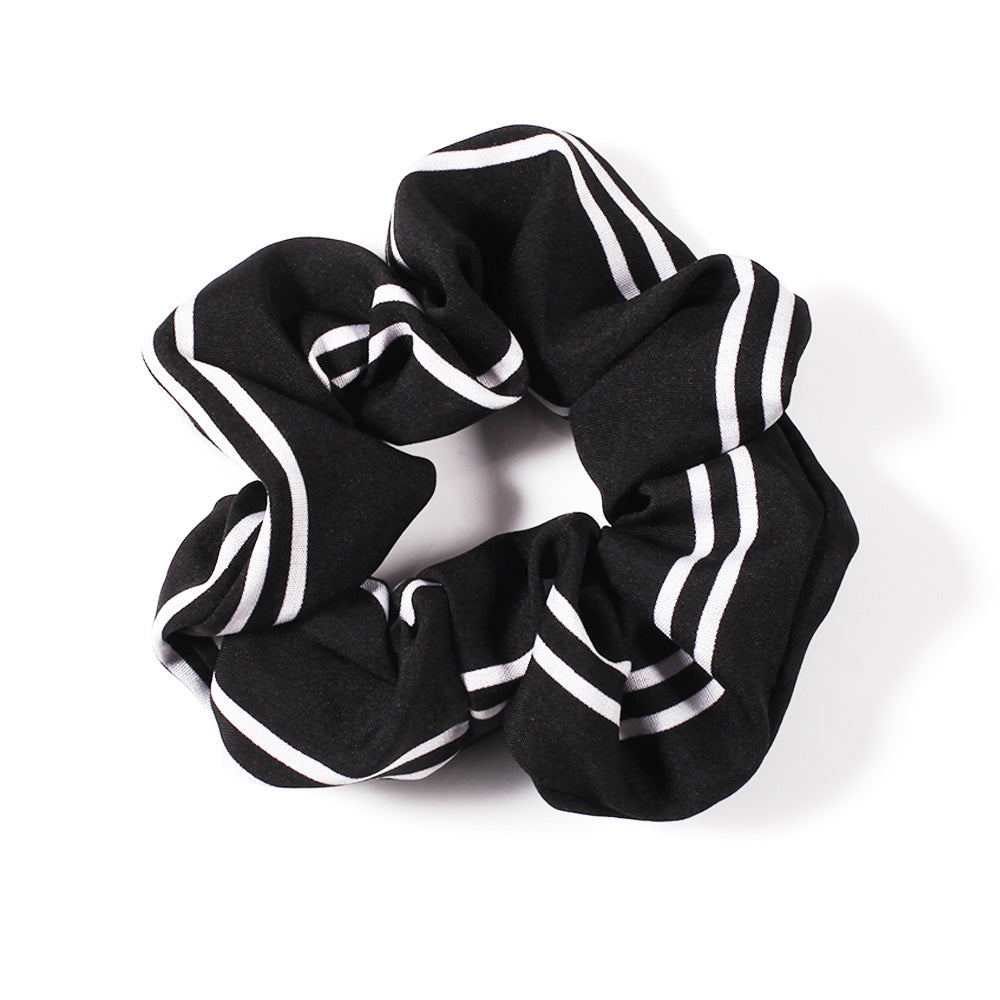 LACEY Striped Hair Scrunchie - Black, white, red, navy - Free postage in Australia