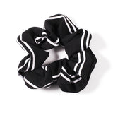 LACEY Striped Hair Scrunchie - Black, white, red, navy - Free postage in Australia
