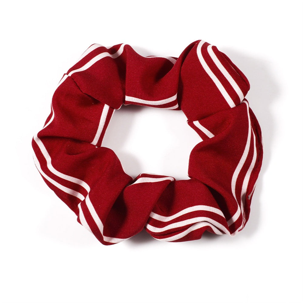 LACEY Striped Hair Scrunchie - Black, white, red, navy - Free postage in Australia