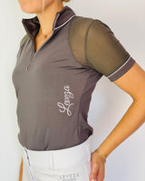 LEVEZA Naïma Training Riding Shirt - Grey - CLEARANCE