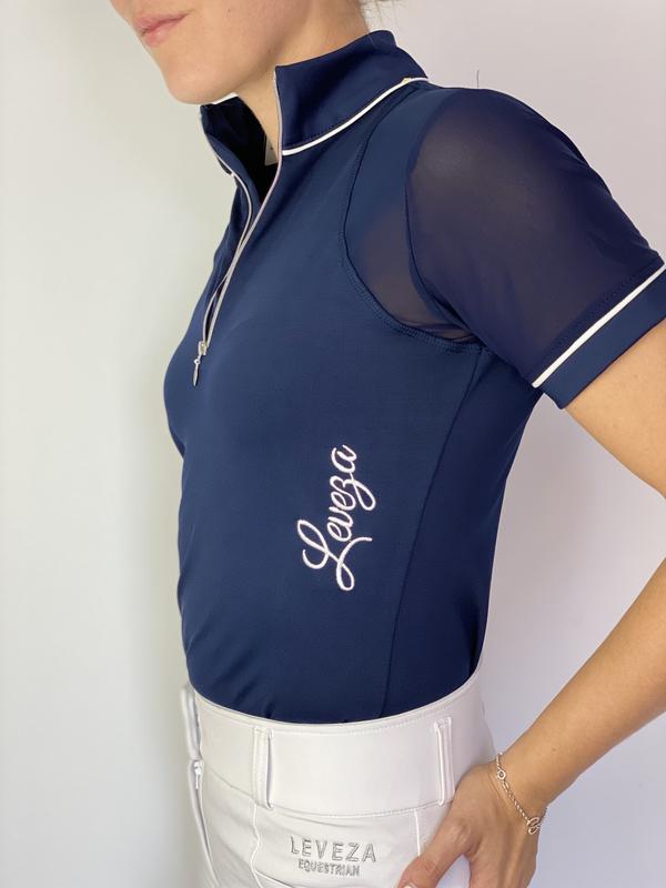 LEVEZA Naïma Training Riding Shirt - Navy - CLEARANCE
