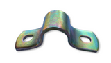 Top straddles for gates in blue and gold zinc