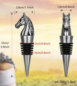 Horse Head Wine Stopper - Bronze or Silver