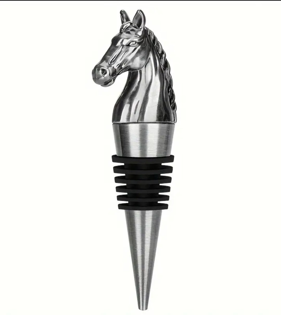 Horse Head Wine Stopper - Bronze or Silver