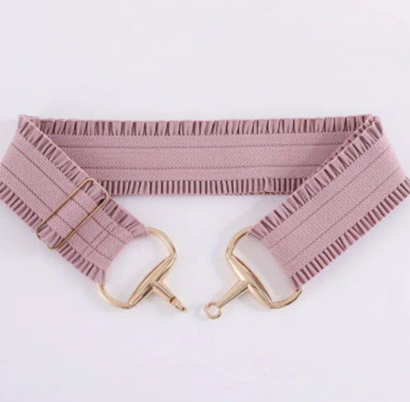 Equestrian Frill Snaffle Belts - Navy, Dusty Pink, Silver/Grey, Black  - FREE Post in AU