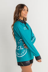 Signature Fishing Shirt - Teal & White
