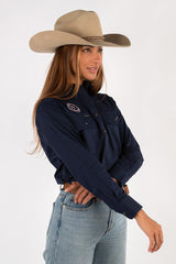 The Matilda Work Shirt - Navy