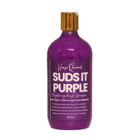 Suds It Purple – Horse Grooming Natural Brightening Purple Shampoo - Horse Queened