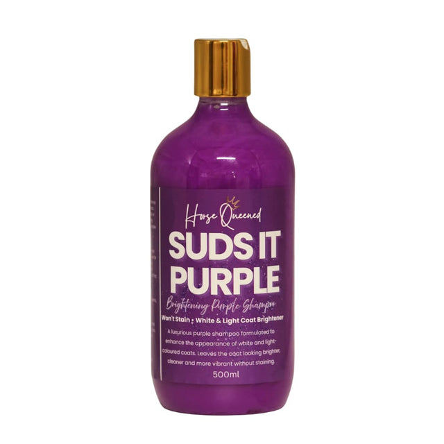 Suds It Purple – Horse Grooming Natural Brightening Purple Shampoo - Horse Queened