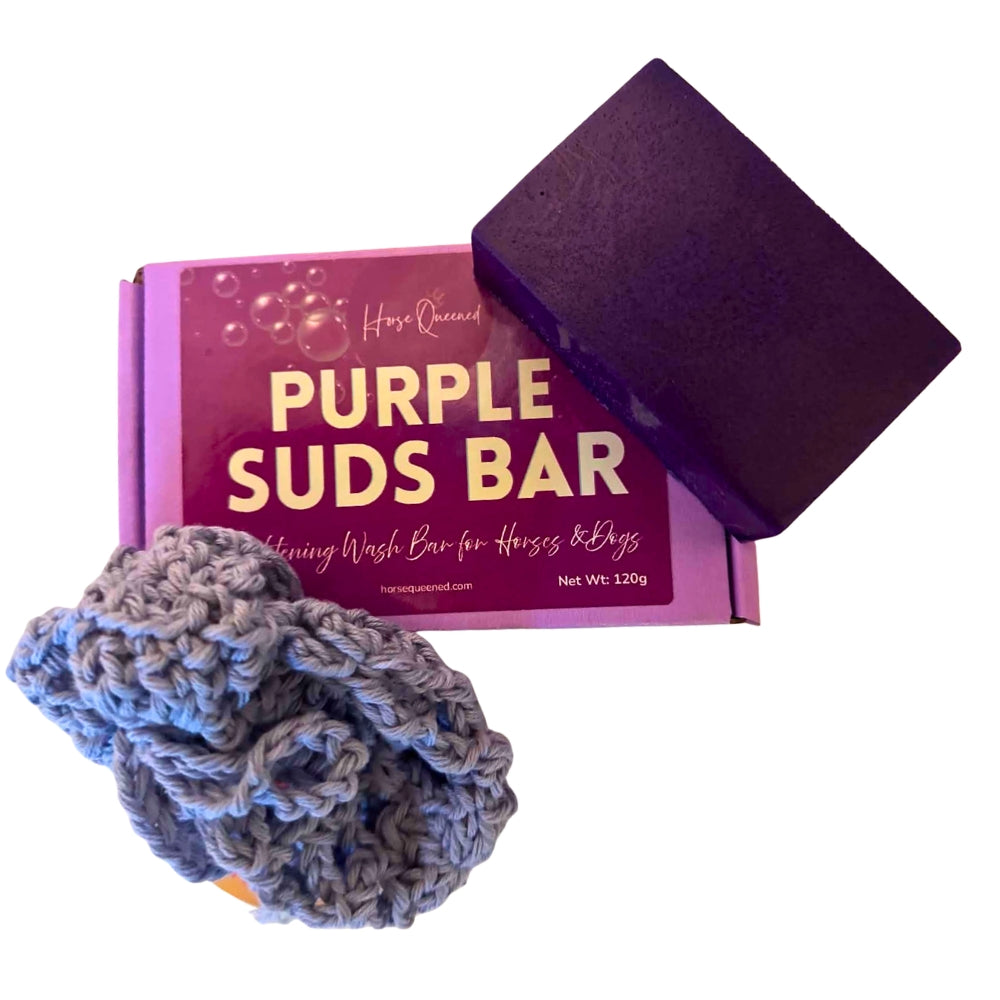 Purple Suds Bar – Horse & Dog Grooming Brightening Wash Bar - Horse Queened