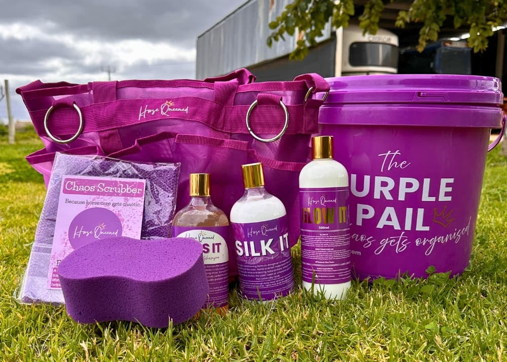 Wash Day Royalty Pail – Horse Grooming Wash Day Bundle - Horse Queened