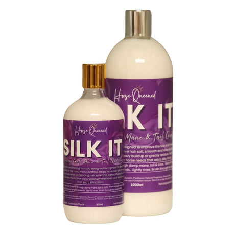 Silk It – Horse Grooming Coat, Mane & Tail Conditioner - Horse Queened