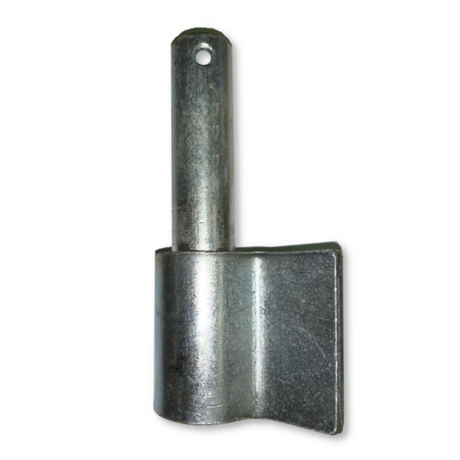 Blue Zinc weld on pins male part