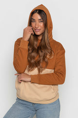 Womens - Heritage Two-Tone - Hoodie - Camel & Tan