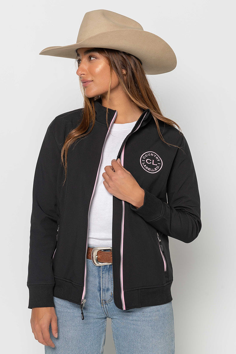 Womens - Rustler - Soft Shell Jacket - Black & Pink
