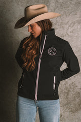 Womens - Rustler - Soft Shell Jacket - Black & Pink