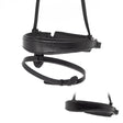 ANATOMICAL FLAT PLAIN CONVERTER CRANK - BLACK SNAFFLE/DOUBLE NOSEBAND - Flexible Fit Equestrian Australia