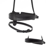 ANATOMICAL FLAT PLAIN CONVERTER CRANK - BLACK SNAFFLE/DOUBLE NOSEBAND - Flexible Fit Equestrian Australia