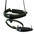 ANATOMICAL RAISED PATENT CONVERTER CRANK - BLACK SNAFFLE/DOUBLE NOSEBAND - Flexible Fit Equestrian Australia