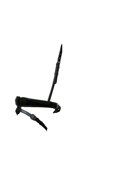 ANATOMICAL RAISED PATENT CONVERTER CRANK - BLACK SNAFFLE/DOUBLE NOSEBAND - Flexible Fit Equestrian Australia