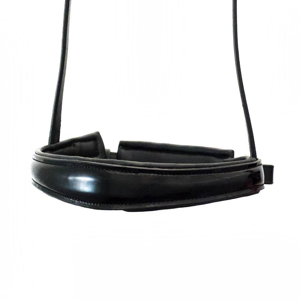 ANATOMICAL RAISED PATENT CONVERTER CRANK - BLACK SNAFFLE/DOUBLE NOSEBAND - Flexible Fit Equestrian Australia