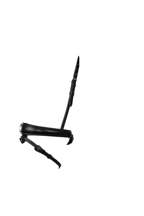 ANATOMICAL RAISED PLAIN CONVERTER CRANK - BLACK SNAFFLE/DOUBLE NOSEBAND - Flexible Fit Equestrian Australia
