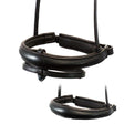 ANANTOMICAL RAISED PLAIN CONVERTER CRANK - HAVANA SNAFFLE/DOUBLE NOSEBAND - Flexible Fit Equestrian Australia