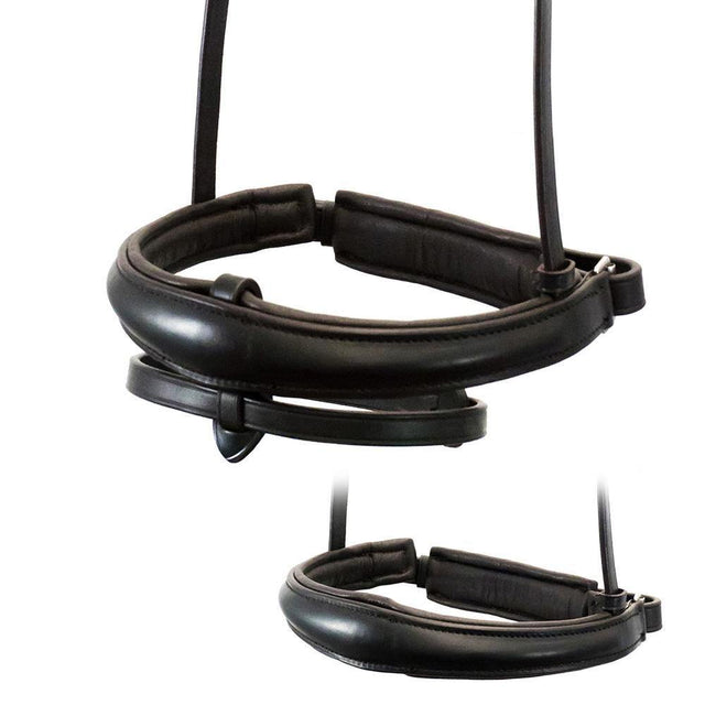 ANANTOMICAL RAISED PLAIN CONVERTER CRANK - HAVANA SNAFFLE/DOUBLE NOSEBAND - Flexible Fit Equestrian Australia
