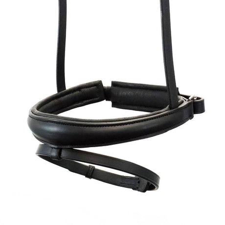 ANATOMICAL RAISED PLAIN HANOVERIAN CRANK - BLACK NOSEBAND - Flexible Fit Equestrian Australia