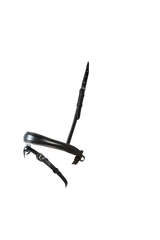 ANATOMICAL RAISED SILVER PIPE EVENTER CONVERTER - BLACK SNAFFLE/DOUBLE NOSEBAND - Flexible Fit Equestrian Australia