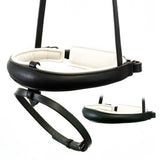 ANATOMICAL RAISED WHITE PADDED CONVERTER CRANK - BLACK SNAFFLE/DOUBLE NOSEBAND - Flexible Fit Equestrian Australia