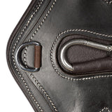 Anatomical Short Stud Girth - Blue & White Elastic