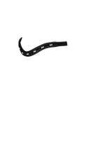 BLACK MYSTIC WITH DOUBLE CREAM PEARL WAVE - BLACK BROWBAND - Flexible Fit Equestrian Australia