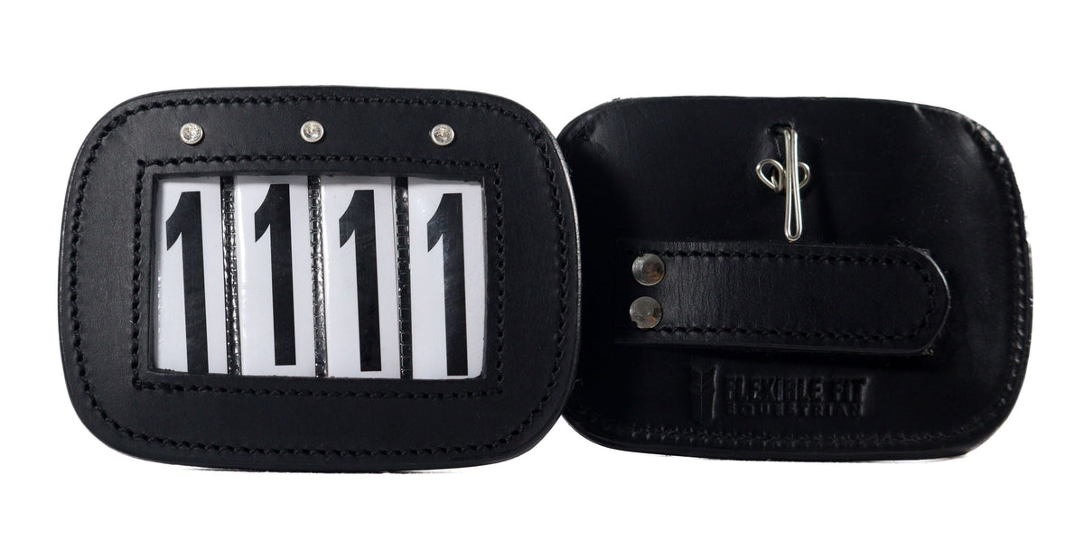 LEATHER BRIDLE NUMBER HOLDERS WITH CRYSTALS