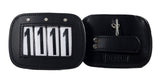 LEATHER BRIDLE NUMBER HOLDERS WITH CRYSTALS