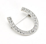 Horse Shoe Brooch - Silver or Gold - Free post in Australia