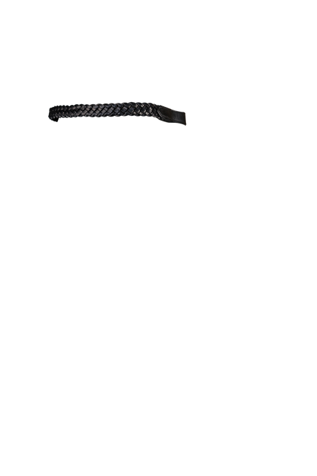 CRISS CROSS PLAIT - BLACK BROWBAND - Flexible Fit Equestrian Australia