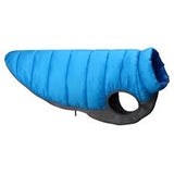 Red Dingo Dog Puffer Jacket Navy & Turquoise