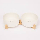 Mog & Bone Double Dog Bowl Natural
