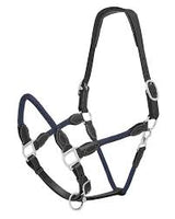 Jeremy & Lord Leather-rope Halt Black & Navy