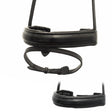 EXTRA WIDE STRAIGHT RAISED PATENT CONVERTER CRANK - BLACK SNAFFLE/DOUBLE NOSEBAND - Flexible Fit Equestrian Australia