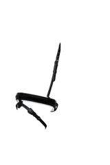 EXTRA WIDE STRAIGHT RAISED PATENT WHITE PADDED CONVERTER CRANK - BLACK SNAFFLE/DOUBLE NOSEBAND - Flexible Fit Equestrian Australia