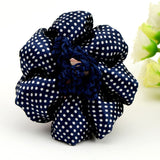 Polka Dot Hair bun cover – Navy, Black, White – Free Postage in Australia