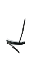Contour White Padded Hanoverian Crank - Black Noseband