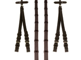 Rubber Grip Split Havana Reins