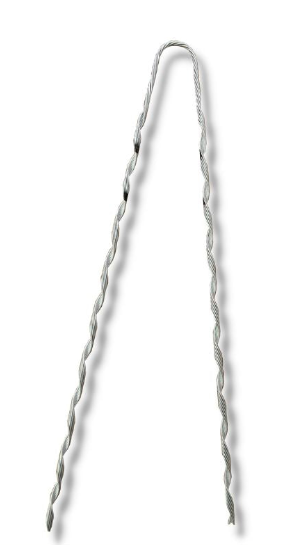 2-prong - 5 strand twisted galvanised helicoil